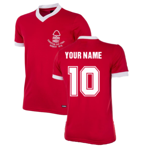 Nottingham Forest 1979 European Cup Final Retro Football Shirt (Your Name)