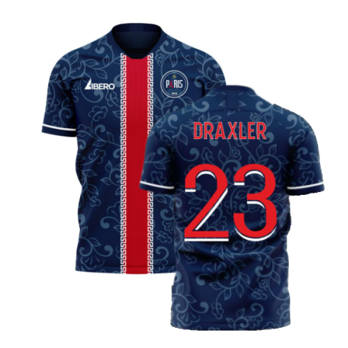 Paris 2024-2025 Home Concept Football Kit (Libero) (DRAXLER 23)