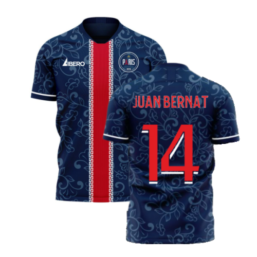 Paris 2024-2025 Home Concept Football Kit (Libero) (JUAN BERNAT 14)