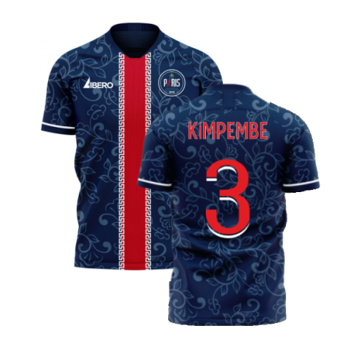 Paris 2024-2025 Home Concept Football Kit (Libero) (KIMPEMBE 3)