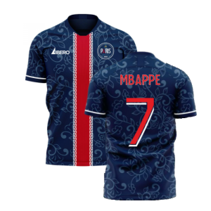 Paris 2024-2025 Home Concept Football Kit (Libero) (MBAPPE 7)