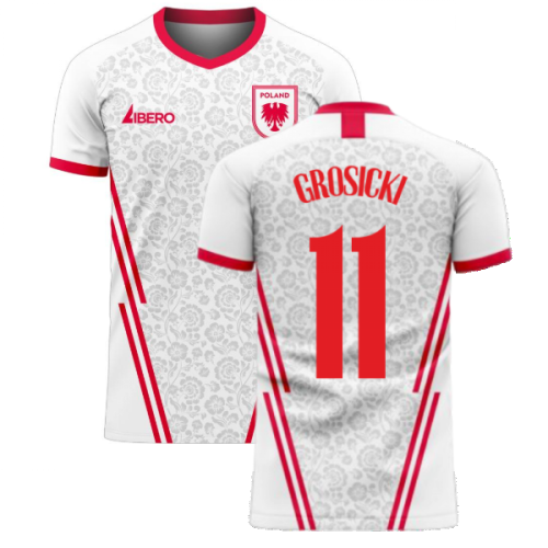 Poland 2024-2025 Home Concept Football Kit (Libero) (GROSICKI 11)