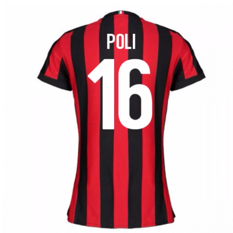 2017-2018 AC Milan Womens Home Shirt (Poli 16)