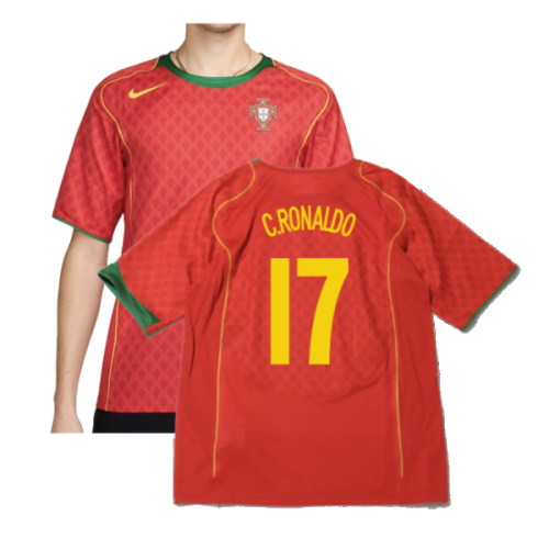 Portugal 2004 Reissue Home Shirt (C.Ronaldo 17)