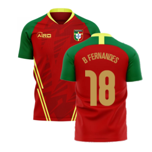 Portugal 2024-2025 Home Concept Football Kit (Airo) (B.Fernandes 8)