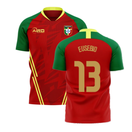 Portugal 2024-2025 Home Concept Football Kit (Airo) (EUSEBIO 13)