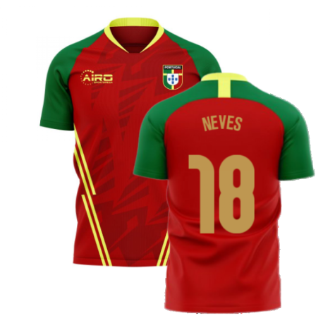 Portugal 2024-2025 Home Concept Football Kit (Airo) (Neves 18)