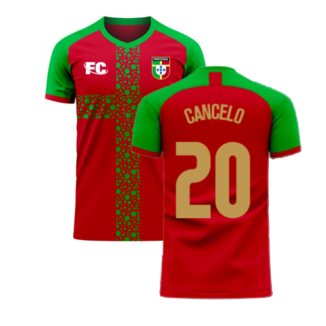 Portugal 2020-2021 Home Concept Football Kit (Fans Culture) (Cancelo 20)