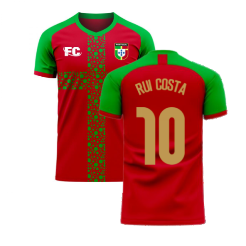 Portugal 2020-2021 Home Concept Football Kit (Fans Culture) (RUI COSTA 10)