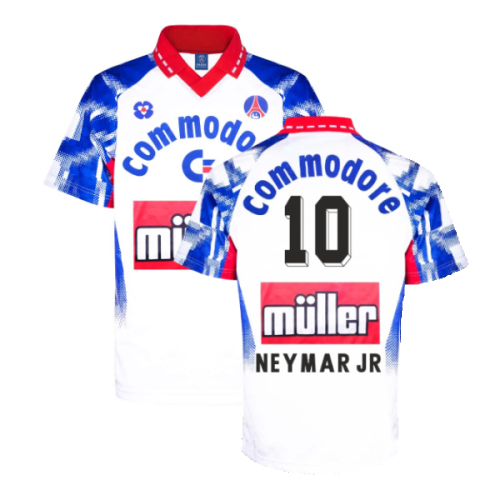 PSG 1992 Home Retro Football Shirt (NEYMAR JR 10)