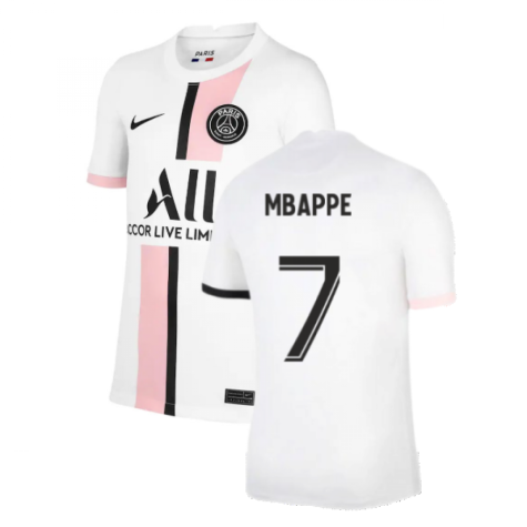 PSG 2021-2022 Away Shirt (Kids) (MBAPPE 7)