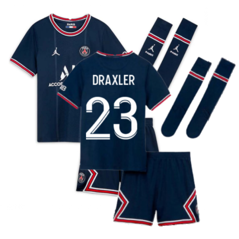 PSG 2021-2022 Little Boys Home Kit (DRAXLER 23)