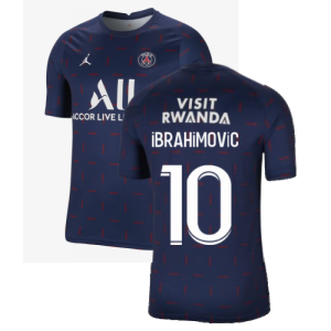 PSG 2021-2022 Pre-Match Training Shirt (Navy) (IBRAHIMOVIC 10)