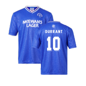 Rangers 1990 Home Retro Football Shirt (Durrant 10)