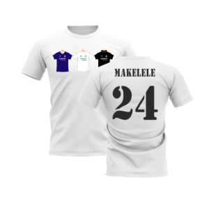 Real Madrid 2002-2003 Retro Shirt T-shirt (White) (Makelele 24)