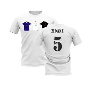 Real Madrid 2002-2003 Retro Shirt T-shirt (White) (ZIDANE 5)