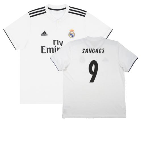 Real Madrid 2018-19 Home Shirt (S) (Very Good) (Sanchez 9)