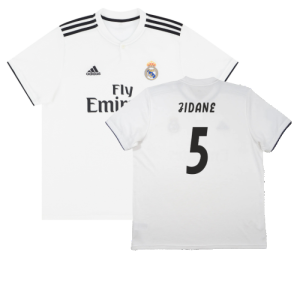 Real Madrid 2018-19 Home Shirt (S) (Very Good) (Zidane 5)