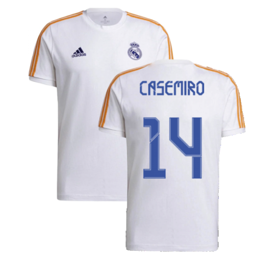 Real Madrid 2021-2022 3S Tee (White) (CASEMIRO 14)