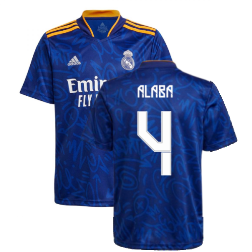 Real Madrid 2021-2022 Away Shirt (Kids) (ALABA 4)