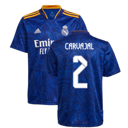 Real Madrid 2021-2022 Away Shirt (Kids) (CARVAJAL 2)