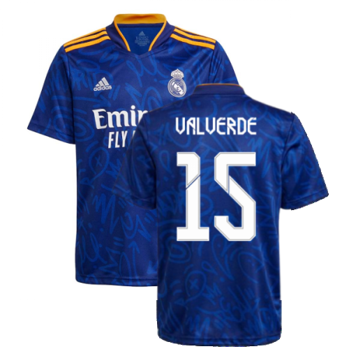 Real Madrid 2021-2022 Away Shirt (Kids) (VALVERDE 15)