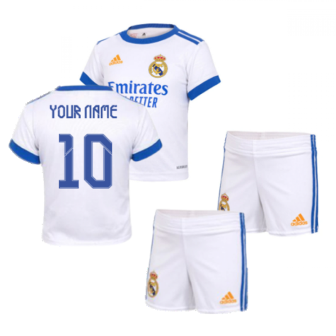 Real Madrid 2021-2022 Home Baby Kit (Your Name)