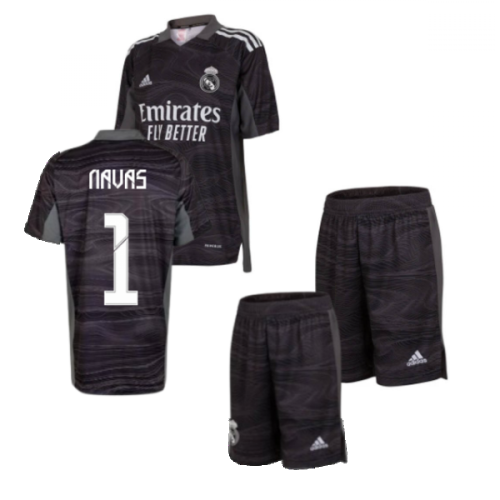 Real Madrid 2021-2022 Home Goalkeeper Mini Kit (NAVAS 1)