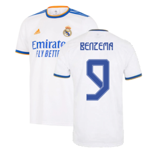 Real Madrid 2021-2022 Home Shirt (BENZEMA 9)