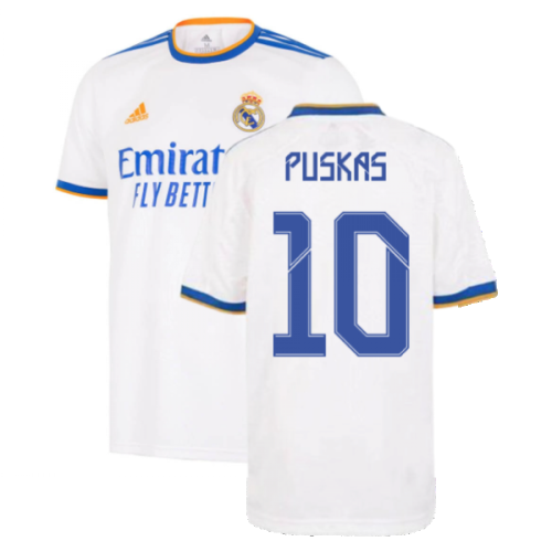 Real Madrid 2021-2022 Home Shirt (Kids) (PUSKAS 10)