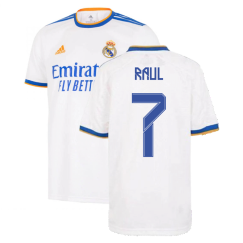 Real Madrid 2021-2022 Home Shirt (Kids) (RAUL 7)