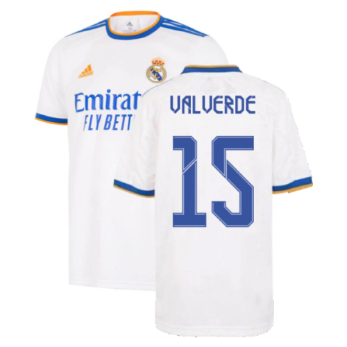 Real Madrid 2021-2022 Home Shirt (Kids) (VALVERDE 15)