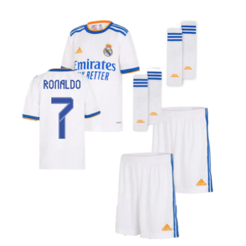 Real Madrid 2021-2022 Home Youth Kit (RONALDO 7)