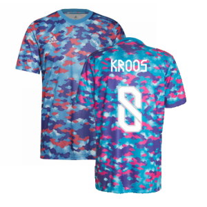 Real Madrid 2021-2022 Pre-Match Training Shirt (Pink) (KROOS 8)