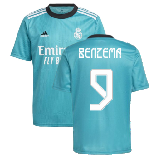 Real Madrid 2021-2022 Third Shirt (Kids) (BENZEMA 9)