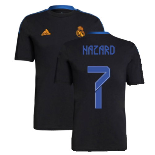 Real Madrid 2021-2022 Training Tee (Black) (HAZARD 7)