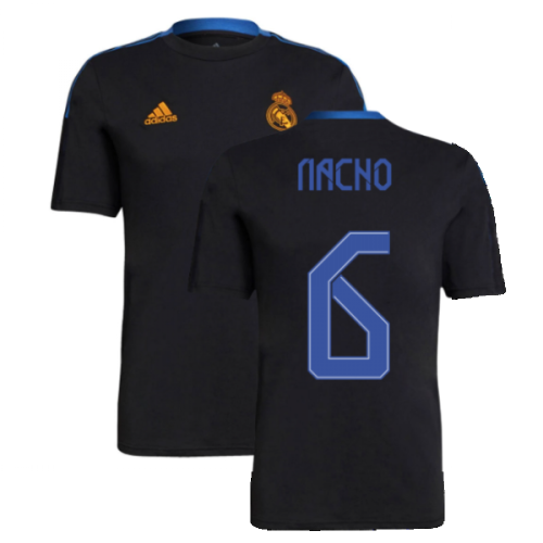 Real Madrid 2021-2022 Training Tee (Black) (NACHO 6)