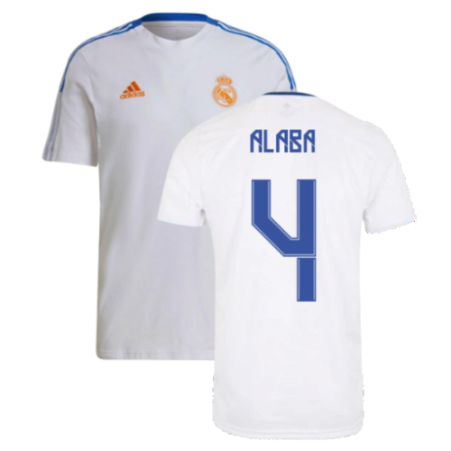 Real Madrid 2021-2022 Training Tee (White) (ALABA 4)