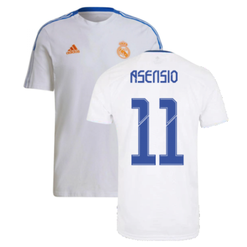 Real Madrid 2021-2022 Training Tee (White) (ASENSIO 11)