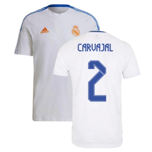 Real Madrid 2021-2022 Training Tee (White) (CARVAJAL 2)