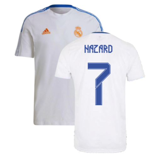 Real Madrid 2021-2022 Training Tee (White) (HAZARD 7)