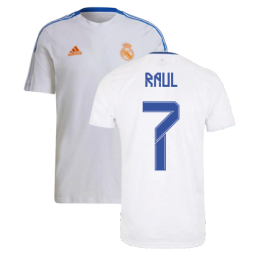 Real Madrid 2021-2022 Training Tee (White) (RAUL 7)