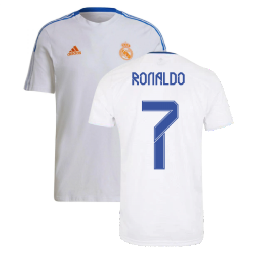 Real Madrid 2021-2022 Training Tee (White) (RONALDO 7)