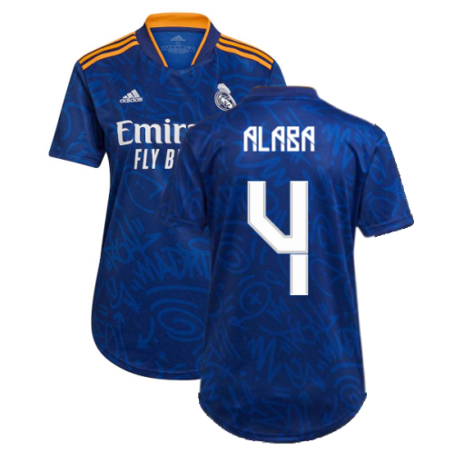 Real Madrid 2021-2022 Womens Away Shirt (ALABA 4)