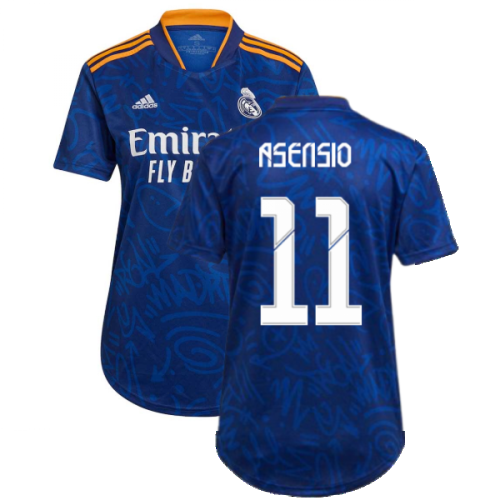 Real Madrid 2021-2022 Womens Away Shirt (ASENSIO 11)