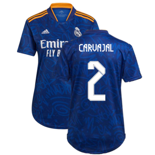 Real Madrid 2021-2022 Womens Away Shirt (CARVAJAL 2)