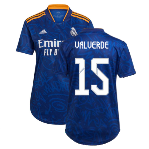 Real Madrid 2021-2022 Womens Away Shirt (VALVERDE 15)