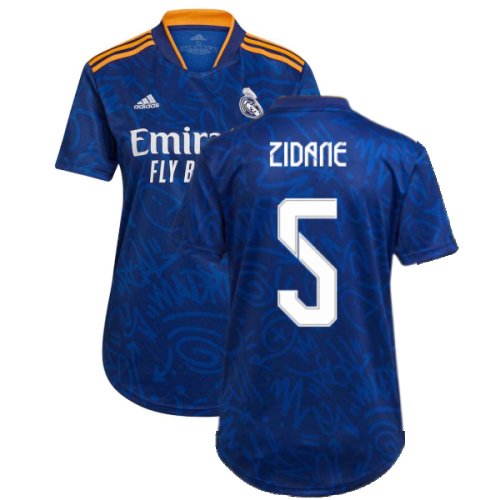 Real Madrid 2021-2022 Womens Away Shirt (ZIDANE 5)