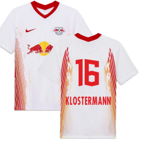 Red Bull Leipzig 2020-21 Home Shirt ((Excellent) S) (KLOSTERMANN 16)