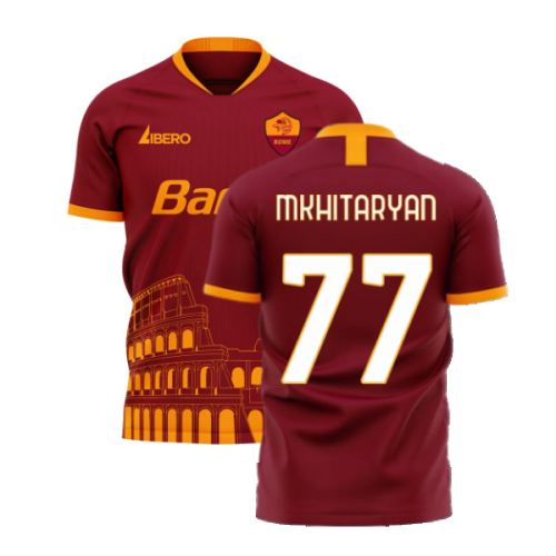 Roma 2024-2025 Home Concept Football Kit (Libero) (MKHITARYAN 77)